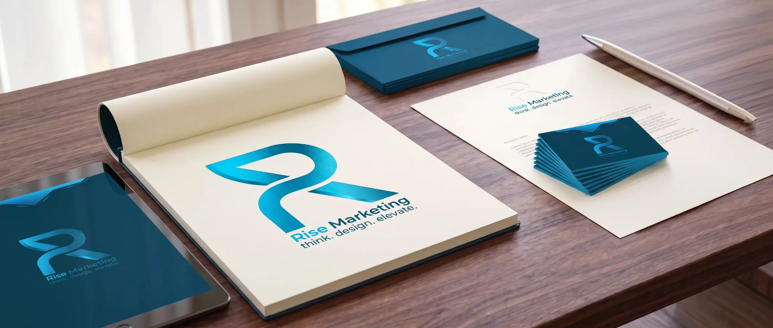Logo Design with Stationery Banner